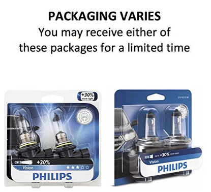 Picture of Philips H7 Vision Upgrade Headlight Bulb with up to 30% More Vision, 2 Pack