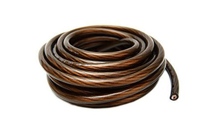 Picture of 4 Gauge 25' BLACK and 25' RED Car Audio Power Ground Wire Cable 50' ft Total
