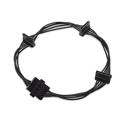 Picture of Cable Matters 2-Pack 15 Pin SATA to 4 SATA Power Splitter Cable - 18 Inches
