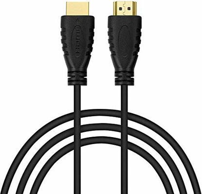 Picture of 5 Pack High-Speed HDMI Cables-6ft with 90 Degree Adapter, Gold Plated Connectors, Cord Ties for TV PC Playstaion Support Ethernet, 3D, 1080P, ARC, Save Money & Deliver Dazzling Quality