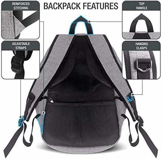 0617349 xdesign travel laptop backpack with anti theft lock up to 16 notebook grey 550