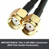 Picture of TECHTOO WiFi Antenna Dual Band 2.4GHz - 5.8GHz with RP-SMA Connector Magnetic Base for Wireless Network Router - USB Adapter - PCI PCIe Cards - Signal Booster - Access Point - Wireless Range Extender