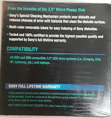 Picture of Sony1MB IBM Formatted Floppy Disk (10-Pack)