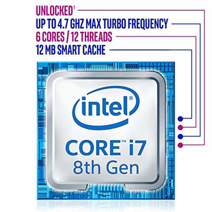 Picture of Intel Core i7-8700K Desktop Processor 6 Cores up to 4.7GHz Turbo Unlocked LGA1151 300 Series 95W
