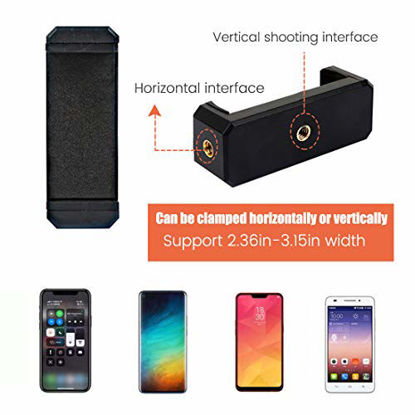 Picture of Ajustable Tripod with Cellphone Holder, Overhead Phone Mount, Table Top Teaching Online Stand for Live Streaming and Online Video and Food Crafting Demo Drawing Sketching Recording