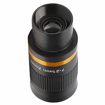 Picture of Zoom Eyepiece for Telescopes 1.25,Versatile 7-21mm Continuous Zoom Eyepiece for 1.25" Astronomical Telescope Perfect Viewing Moon, Planets, Nebulae, Star Clusters