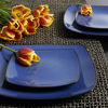 Picture of Gibson Elite Soho Lounge Reactive Glaze Stoneware Dinnerware set, Square, Sapphire