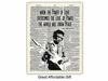 Picture of Banksy Wall Art Set - Inspirational Quotes Room Decor - Motivational Graffiti Street Art for Teens Bedroom, Living Room, Dorm - 8x10 Poster Picture Prints Home Decoration