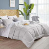 Picture of Bedsure Gray Comforter Twin Duvet Insert - Quilted Bedding Comforters for Twin Bed with Corner Tabs
