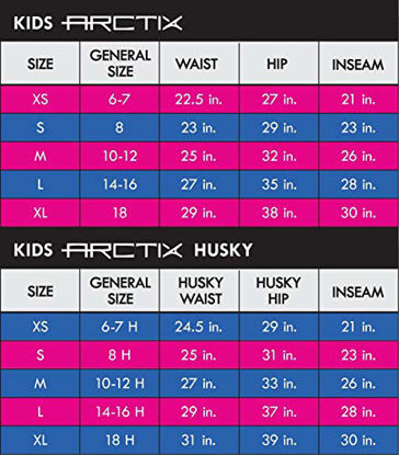 Picture of Arctix Kids Limitless Fleece Top-Bib Overalls, Charcoal, Medium Husky