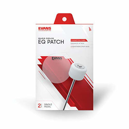 Picture of Evans EQ Single Pedal Patch, Clear Plastic