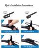 Picture of OEM Quality 26''+14'' Premium All-Season Auto Windshield Natural Rubber J-Hook Wiper Blades(Pack of 2)