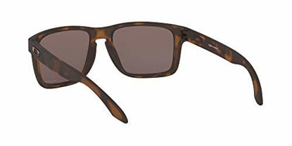 Picture of Oakley Men's OO9417 Holbrook XL Polarized Square Sunglasses, Matte Brown Tortoise/Prizm Black, 59 mm