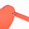 Picture of One Piece Heart Shaped Rimless Sunglasses Transparent Candy Color Eyewear (Coral)