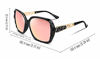 Picture of FEISEDY Polarized Women Square Sunglasses Sparkling Composite Shiny Frame B2289