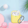 Picture of AirPods Case Cover with Keychain, Full Protective Silicone AirPods Accessories Skin Cover for Women Girl with Apple AirPods Wireless Charging Case,Front LED Visible-Yellow