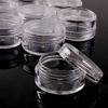 Picture of Beauticom 3G/3ML Round Clear Jars with Screw Cap Lids for Beads, Gems, Glitter, Charms, Small Arts and Crafts Items - BPA Free (Quantity: 25 Pieces)