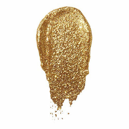 Picture of e.l.f., Liquid Glitter Eyeshadow, Long Lasting, Quick-Drying, Opaque, Gel-Based Formula, Creates High-Impact, Multi-Dimensional Eye Looks, 24K Gold, 0.10 Fl Oz