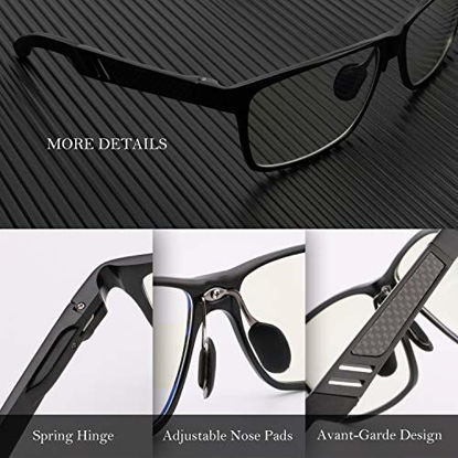 Picture of ANYLUV Blue Light Blocking Glasses Men - Computer Gaming Glasses,Anti Eyestrain,Al-Mg Metal Frame Ultra Light