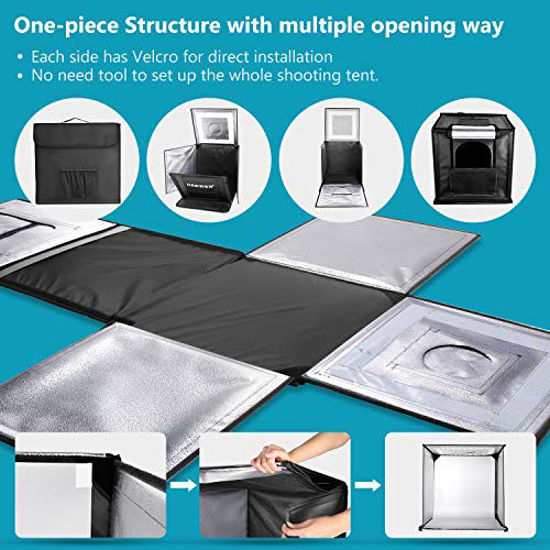 GetUSCart Neewer Photo Studio Light Box 16inches/40cm Shooting Light Tent Adjustable Brightness