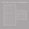 Picture of Sticky Toffee Cotton Terry Kitchen Dishcloth, 8 Pack, 12 in x 12 in, Blue Check