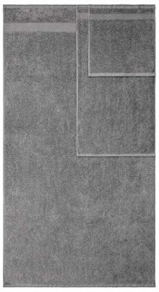 Picture of Hotel & Spa Quality, Absorbent & Soft Decorative Kitchen & Bathroom Set, Turkish Cotton 6-Piece Towel Set, Includes 2 Bath Towels, 2 Hand Towels, 2 Washcloths - Light Grey