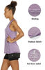 Picture of icyzone Workout Tank Tops for Women - Racerback Athletic Yoga Tops, Running Exercise Gym Shirts(Pack of 3)(XS, Charcoal/Lavender/Peach)