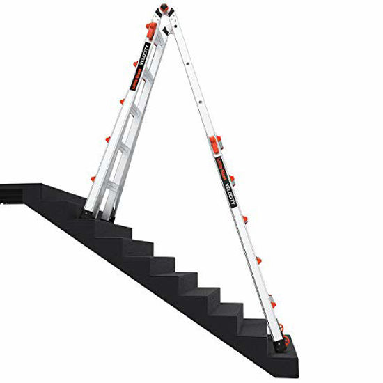 GetUSCart Little Giant Ladders, Velocity with Wheels, M22, 22 Ft