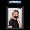 Picture of (Pack of 10) Good Day Korea Black Disposable KF94 Face Masks 4-Layer Filters Breathable Comfortable Protection, Protective Nose Mouth Covering Dust Mask Made in Korea.
