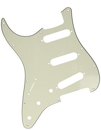 Picture of Fender Modern Pickguard, Stratocaster LH, 11-Hole - Parchment 3-Ply