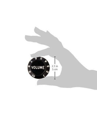 Picture of Fender Strat Knobs, One Volume, Two Tone, Black