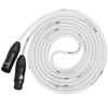 Picture of LyxPro 3 Feet XLR Microphone Cable Balanced Male to Female 3 Pin Mic Cord for Powered Speakers Audio Interface Professional Pro Audio Performance and Recording Devices - White