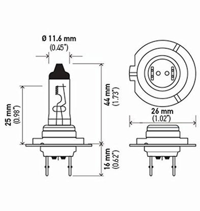 Picture of HELLA H7LL Long Life Bulb, 12V, 55W