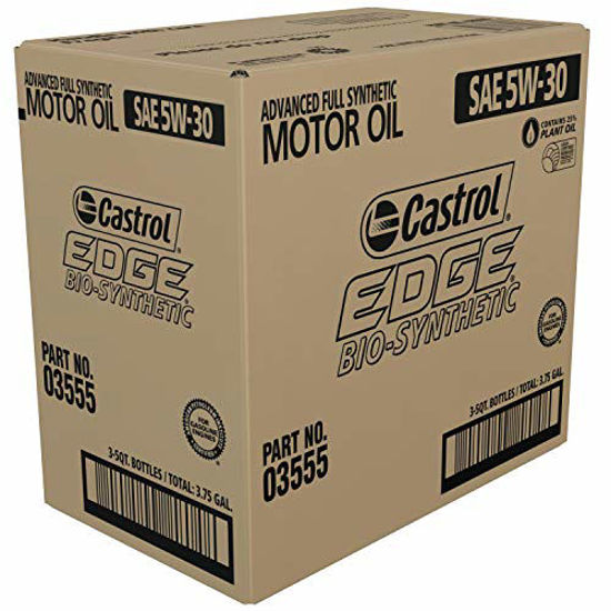Castrol Edge 5W-30 Advanced Full Synthetic Motor Oil, 5 Quarts, Case of 3