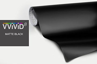 Picture of Black Matte Car Wrap Vinyl Roll with Air Release 3MIL-VViViD8 (100FT X 5FT)