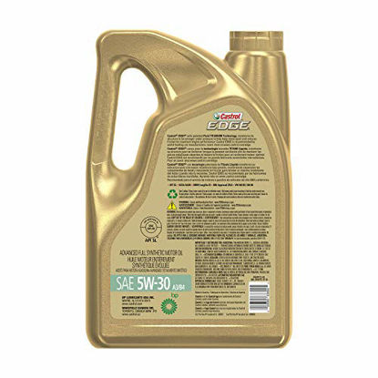 Picture of Castrol 03037 Edge 5W-30 A3/B4 Advanced Full Synthetic Motor Oil, 5 Quart, 3 Pack