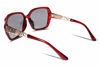 Picture of FEISEDY Polarized Women Square Sunglasses Sparkling Composite Shiny Frame B2289