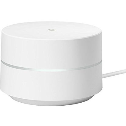 Picture of Google Wi-Fi System Mesh Router 1-Pack (GA00157-US) with Deco Gear WiFi Outlet Wall Mount White