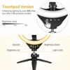 Picture of UBeesize 10" Selfie Ring Light with Tripod Stand & Cell Phone Holder, Dimmable Desktop LED Circle Light for Live Streaming/Makeup/YouTube, Compatible with iOS and Android Phones