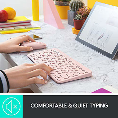 Picture of Logitech K380 Multi-Device Wireless Bluetooth Keyboard - Rose