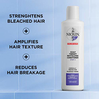 Picture of Nioxin System 6 Scalp Therapy Conditioner for Chemicially-Treated Hair with Progressed Thinning, 10.1 oz