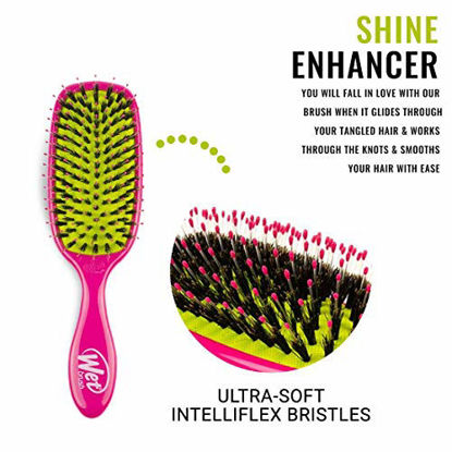 Picture of Wet Brush Shine Enhancer Hair Brush, Pink, 1 Count