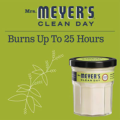 Picture of Mrs. Meyer's Clean Day Scented Soy Aromatherapy Candle, 25 Hour Burn Time, Made with Soy Wax, Lemon Verbena, 4.9 oz