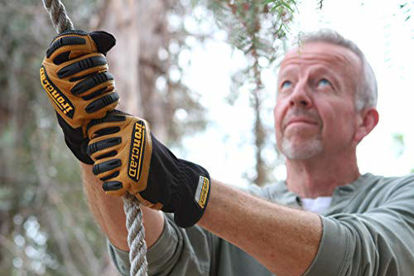 Picture of Ironclad Ranchworx Work Gloves RWG2, Premier Leather Work Glove, Performance Fit, Durable, Machine Washable, (1 Pair), X-Large - RWG2-05-XL