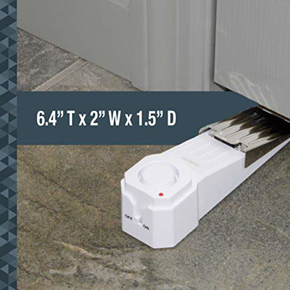 Picture of SABRE HS-DSA Wedge Door Stop Security Alarm with 120 dB Siren --- Great for Home, Travel, Apartment or Dorm