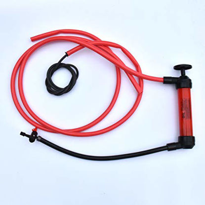 Picture of Koehler Enterprises RA990 Multi-Use Siphon Fuel Transfer Pump Kit (for Gas Oil and Liquids), Red