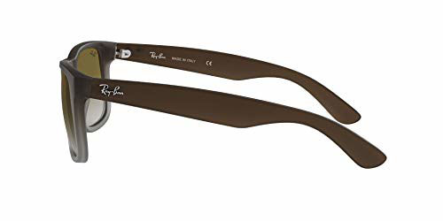 GetUSCart- Ray-Ban RB4165 Justin Rectangular Sunglasses, Rubber Brown ...