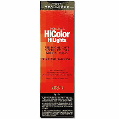 Picture of L'oreal Excellence Hicolor, Red Magenta Highlights, 1.2 Ounce