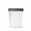 Picture of nutribullet 18 Ounce Short Cup with Standard Lip Ring, Clear/Gray (NBM-U0269)