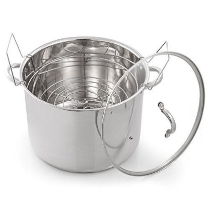 Picture of McSunley Stainless Steel Prep N Cook Water Bath Canner, 21.5 quart, Silver (620)